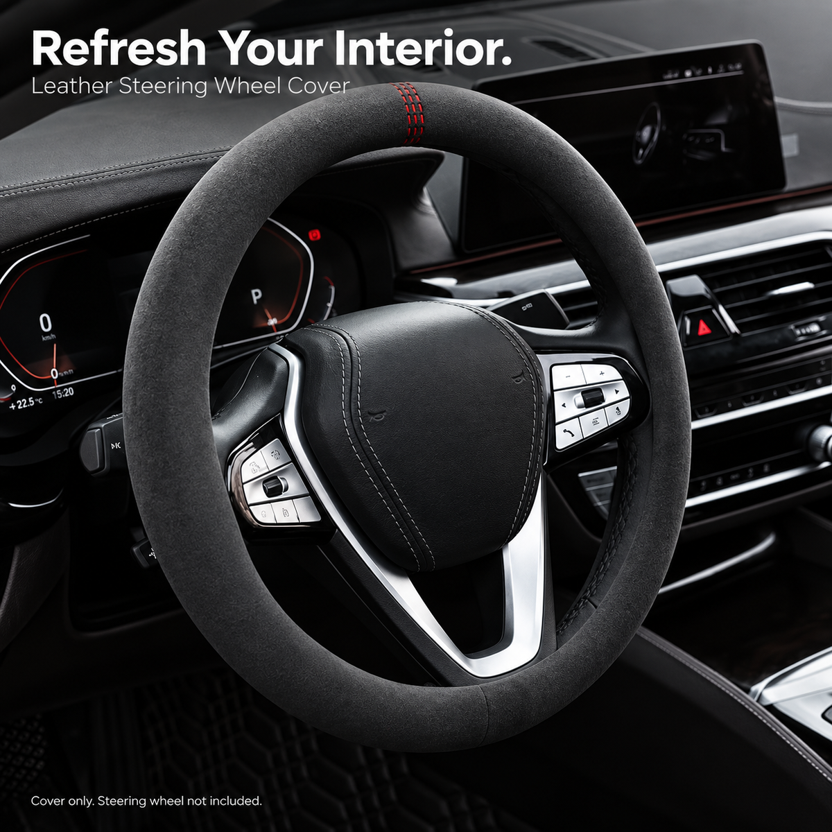 Leather Steering Wheel Cover