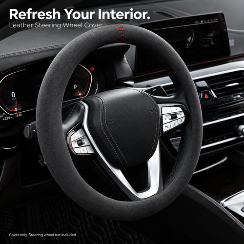 Leather Steering Wheel Cover