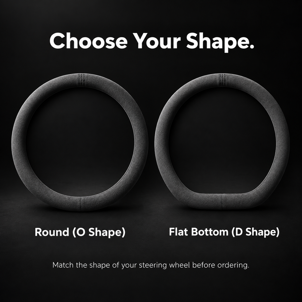 Leather Steering Wheel Cover