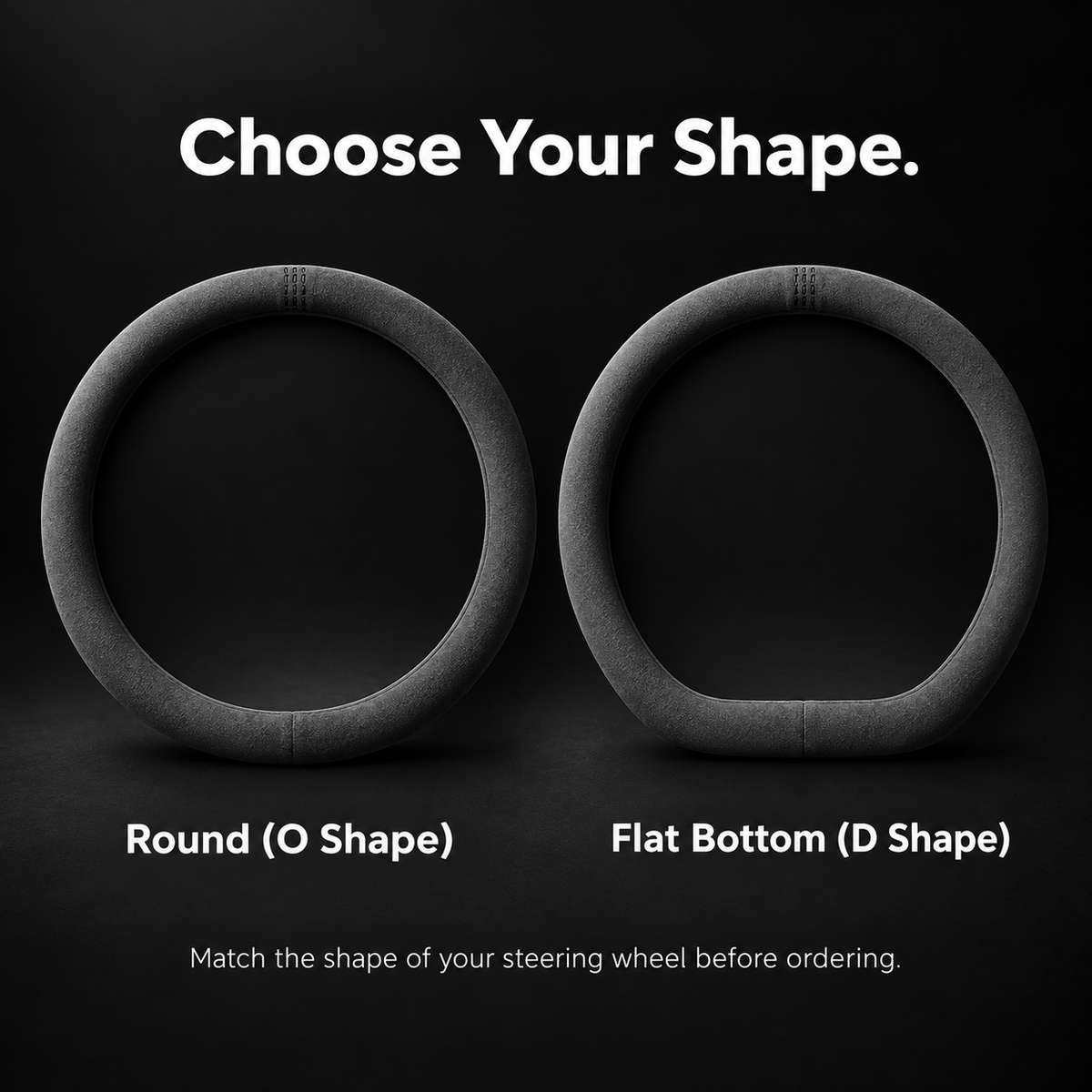 Leather Steering Wheel Cover