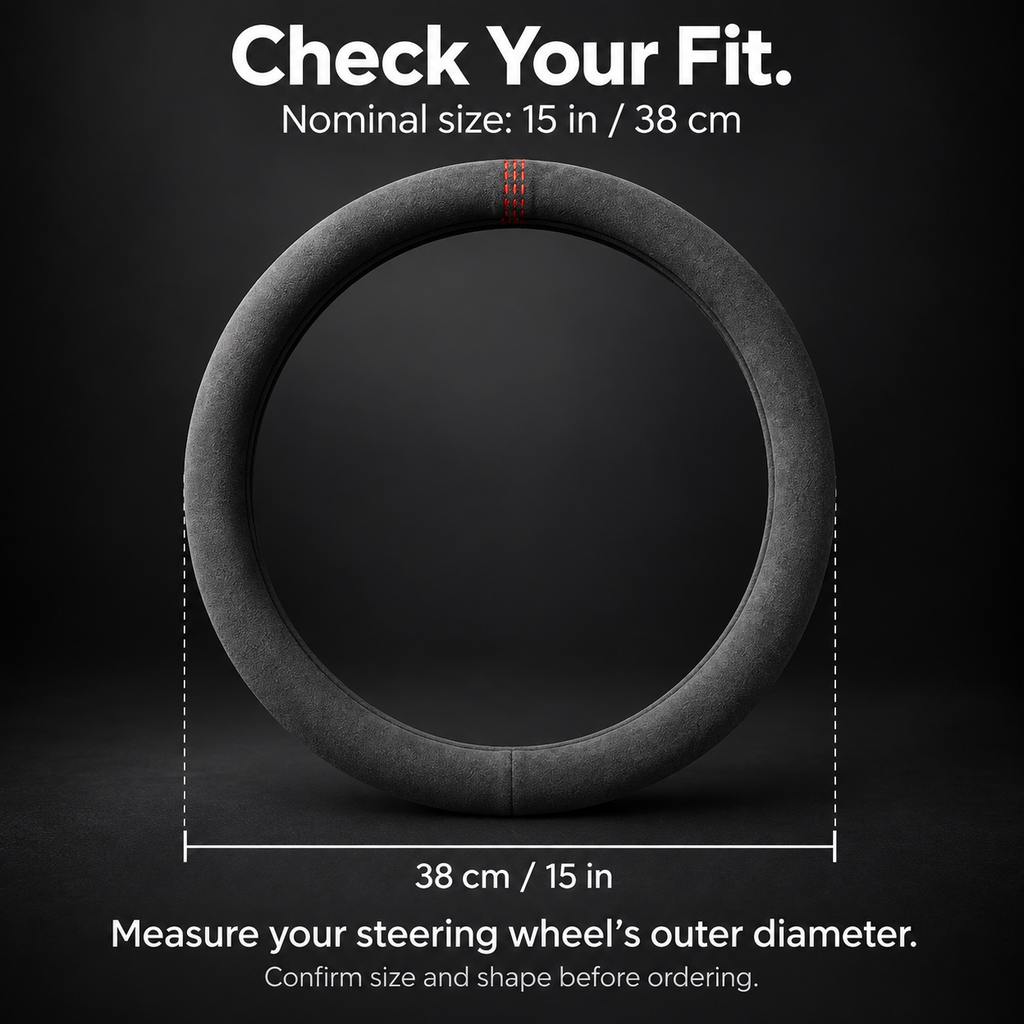 Leather Steering Wheel Cover