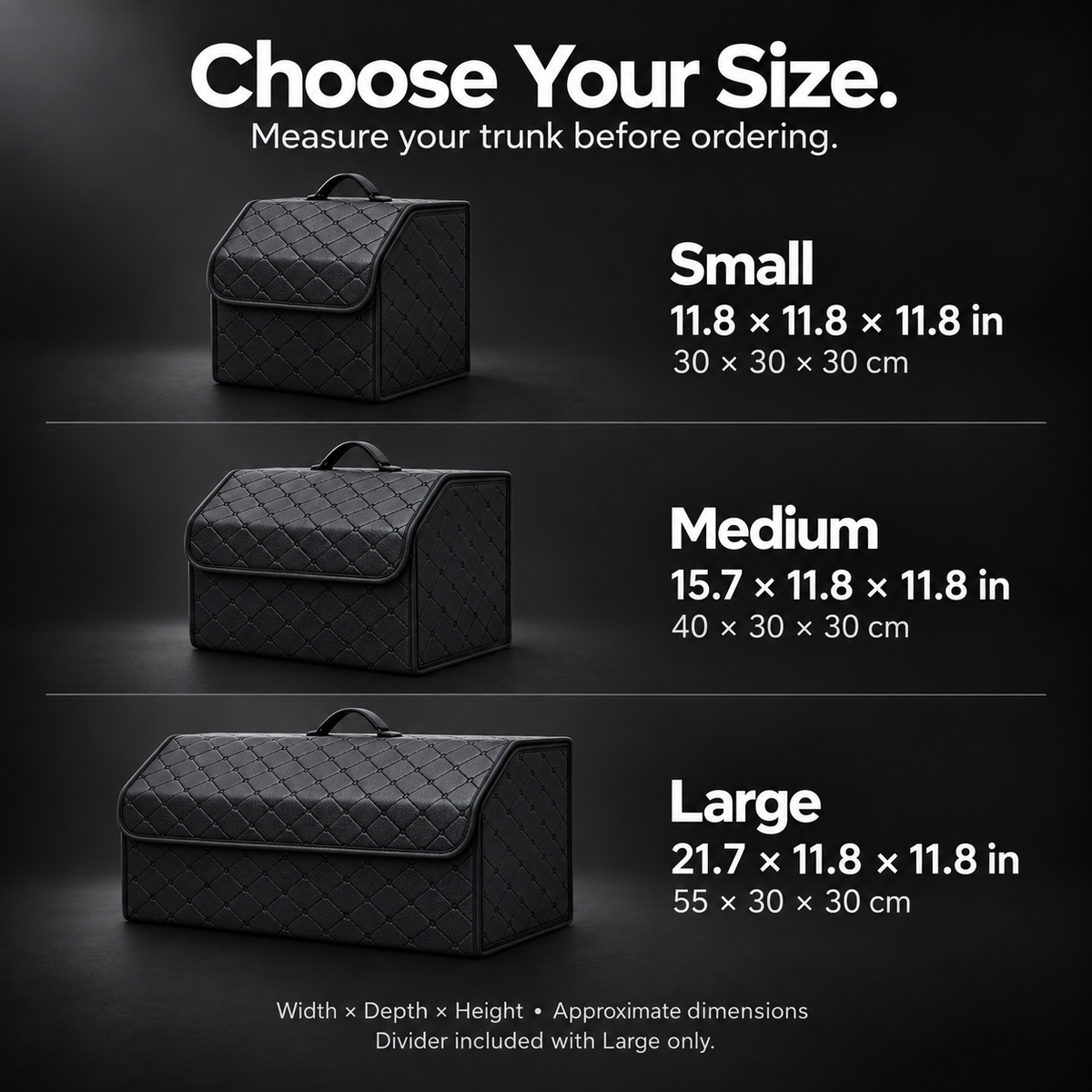 Quilted Trunk Organizer