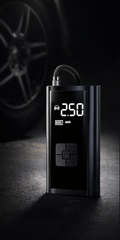 Portable tire air compressor compact design